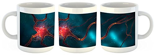 Unified Distribution Neuron Zelle - Tasse mit Motiv Bedruckt, 300ml C-Henkel. Tolles Geschenk für Büro, Küche, Geburtstag, Ihre Neue Lieblingstasse zum Frühstück