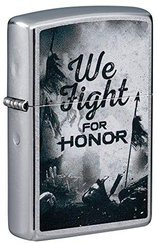ZIPPO For Honor, Street Chrome - Petrol Storm Lighter, Refillable, in Product Packaging