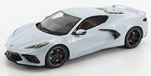 GT Spirit Chevrolet Chevy Corvette C8 Singray Coupe Weiss Grau Ab 2020 Nr 835 1/18 Modell Auto mit individiuellem Wunschkennzeichen