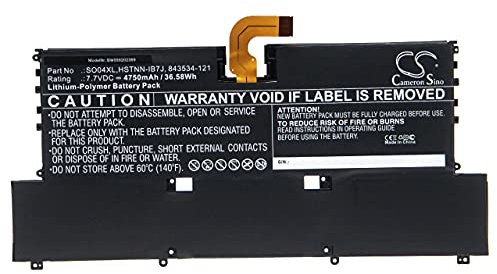 vhbw Batterie Compatible avec HP Spectre 13-V115NB, 13-V115NF, 13-V116NF, 13-V118CA Ordinateur Portable Notebook (4750mAh, 7,7V, Li-polymère)