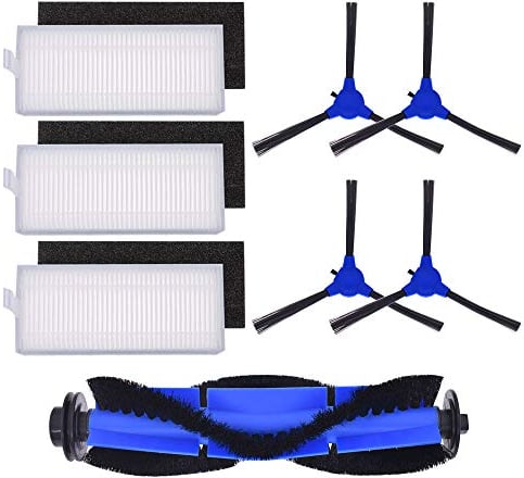 Neutop Ersatzteile für eufy RoboVac 11S, 15T, 30, 30C, 15C, 12, 25C, 35C, Saugroboter Zubehör mit 1 Rollbürste, 3 Filtersets, 4 Seitenbürsten