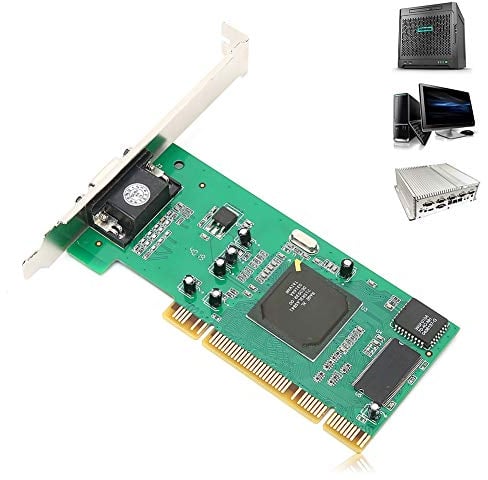 Grafikkarte, 8MB 32Bit SDRAM PCI VGA Karte, Desktop Computer Zubehör Multi-Display für ATI Rage XL