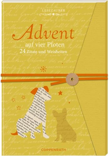 Briefbuch: Advent auf vier Pfoten - 24 Zitate und Weisheiten (Literarische Adventskalender)