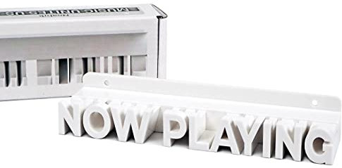 Noahrk Now Playing Vinyl-Schallplatten-Wandhalter – Jetzt spielt Vinyl-Schallplattenständer – Vinyl-Schallplatten-Wandhalterung, Vinyl-Schallplatten, Display-Halter (weiß)