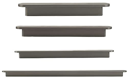 SagaSave Türgriffe, 4 Stück Vintage Schrankgriffe, 96 mm, antike Schleife, Schubladengriffe, Möbeltürgriffe für Küchenschrank, Kommoden, Schrank, Tür, Holztore (grau)