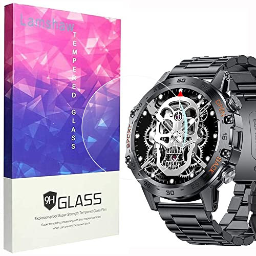 Blueshaweu 3 Pièces Protection Écran pour EIGIIS K52 1.39'' Smartwatch Verre Trempé,Protecteur D'écran Verre Trempé pour FVH K52 1.39'' /MYSHUN 1.39 Pouces/K52 1.39'' Smartwatch (3 packs)