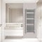 Warmehaus Straight Heated Towel Rail Radiator Ladder Chrome 1500x600mm Central Heating Radiators for Bathroom Kitchen