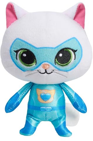 Just Play Pequeña gatita de Peluche SuperKitties de Disney Junior de 16,5 cm, Bitsy, gatita, Tejido Suave, Juguetes para niños a Partir de 2 años