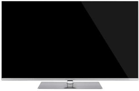 Mitchell & Brown JB-65QL1811 65 Premium QLED 4K Ultra HD Smart TV, Borderless TV with Swivel Stand, WIFI Enabled, HDMI x3, Works With Alexa & Google Assistant, Black/Silver