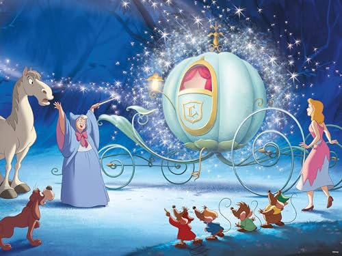 Ceaco - Disney Princess - Aschenputtel Kutsche - 750-teiliges Glitzer-Puzzle