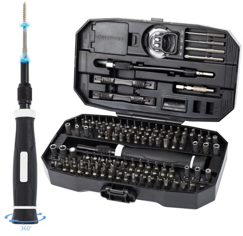 Bvdfgk Präzisions-Schraubendreher-Set mit Etui, 152-in-1-Präzisions-Schraubendreher-Set, Reparaturwerkzeug für Computer-Brillen, Laptop, Telefon, Uhr, mit Multi-Schrauben-Bits
