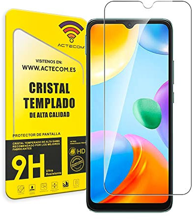 actecom® Protector de Pantalla Compatible con Xiaomi Redmi 13C Cristal Templado (Case Friendly) (3)
