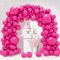 Ballon Rose Fushia, 130 Pièces Kit Arche Ballon Rose Rouge, 18 12 10 5 pouce Guirlande Ballons Rose Vif, Latex Helium Gonflable Ballons Anniversaire Mariage Evjf Décorations