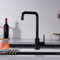 IMEX - Grifo de Cocina Alto | Grifo Monomando Fregadero | Griferia de Cocina | Grifo en Latón con Tecnología PVD | Serie Loira | Color Negro Mate