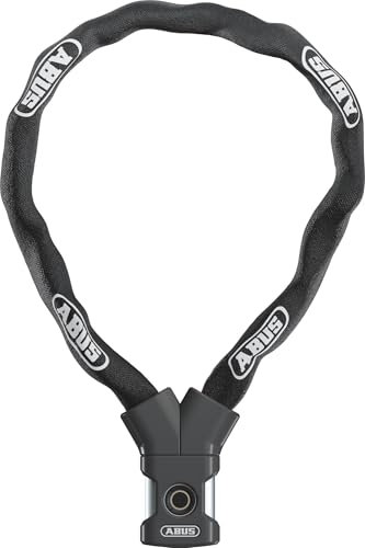 ABUS YARDO 7807F Antivol à chaîne avec capteur d'empreintes digitales – Ouverture sans clé par empreinte digitale – Antivol de vélo résistant aux intempéries – Serrure pour sécuriser des objets –