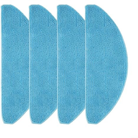 HEIBTENY Juego de 4/10 piezas de accesorios para Cecotec para Conga 7490 para Eternal para Genesis para robot X-Treme aspiradora microfibra paños de repuesto (4 unidades)