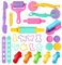 CEMIRK Playdough Set, 27 Pcs Play Dough Tools & Accessories for Kids, Dough Cutters, Rolling Pins, Extruders & Molds, Safe & Durable Clay Toys for Preschool Learning, Arts & Crafts Gift for Toddlers