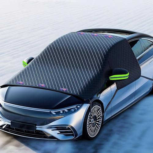 ZHXYBF66 Auto Scheibenabdeckung für Audi Q7 (Typ 4L Facelift 2009) 2009 2010 2011 2012 2013 2014 2015, Faltbare Auto Abdeckung gegen Schnee, EIS, Frost, Staub,B