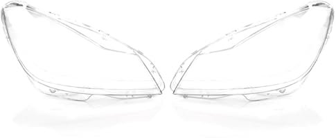 LST 2x Scheinwerferglas Streuscheibe Frontlicht Abdeckung Halogen Xenon links rechts Set kompatibel mit Mercedes-Benz C-Klasse W204 C204 S204 2011-2014