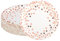 Hisdricus 50 Piatti Carta, Piatti Usa e Getta, Biodegradabile,Adatto per feste, grigliate, compleanni per bambini, matrimoni, pic-nic e altre occasioni, Resistente 300 g/m²(Rosa oro)