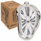 MIJOMA Melting Time Uhr – Dekorative Wanduhr im surrealistischen Design, 18 x 13 cm, Kunststoff, Schmelzuhr für Regal & Tisch, inspiriert von Salvador Dalí