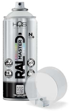 HQS RAL MASTER Lackspray 400ml Nitro RAL-Farben (1, RAL 7035 hellgrau glänzend)