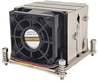 cpu cooler server heatsink 2U Active CPU Heat Sink Socket LGA2011 Square 2011-2USAP4 Hole Spacing 80x80MM CPU Cooler With 6025 PWM Cooling Fan