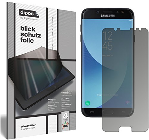 dipos I Privacy Filter compatible with Samsung Galaxy J7 Pro Screen Protector Anti-Spy 4-Way Protection