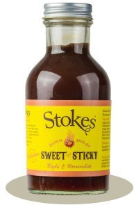 Stokes Sweet & Sticky Barbecue Sauce – Ahorn & Meerrettich 325 g (2 Stück)