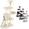 Beltom® Rascador Afilador Uñas para Gatos Árbol Escalador Mascota Rascarse Juego 140 cm - Beige