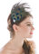 handcess Pfauenfeder-Haarreif, handgefertigt, mit Strassbesatz, Boho-Stil, Hippie-Accessoire, für Damen und Mädchen