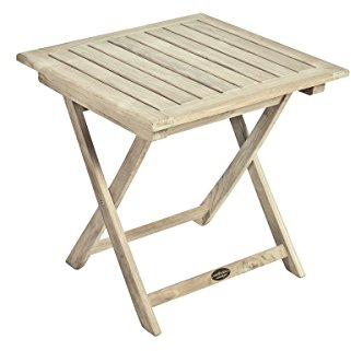 Gravidus klappbarer Beistelltisch aus Teak, 50 x 50 x 50 cm