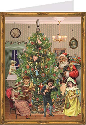 Richard Sellmer Verlag Postkarten-Adventskalender Heilig Abend Papier-Adventskalender ca. C6 Format