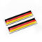 PTDecals 1 para Metall Auto Aufkleber Zeichen 3D Deutsche Flagge Emblem National DE Tricolor Flagge Abzeichen Grafik Aufkleber für Universal Auto Motorrad Tür Fenster Stamm, 58mm * 14mm Größe