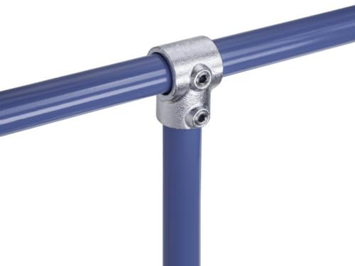 WITTKOWARE Rohrverbinder aus verzinktem Temperguss, für Rohr-Außendurchmesser 26,9mm (¾), Formteil: T-Stück mit Durchgang