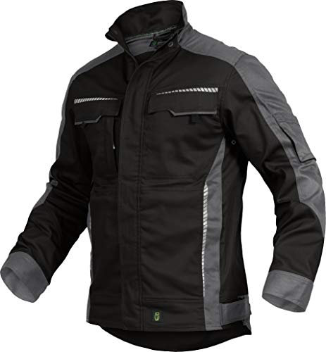 Leib Wächter Flex-Line Herren Arbeitsjacke Bundjacke (2XL, Schwarz/Grau)