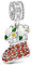 GNOCE Weihnachtsstrumpf Charm Anhänger mit Schimmernde Steine S925 Sterling Silber Frohe Weihnachten Charm Bead für Armband Halskette Weihnachts Schmuck Geschenk Tochter und Kinder