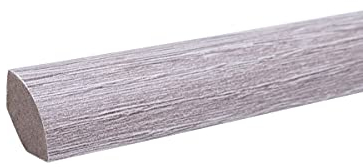 Leiste24 Viertelstableiste aus MDF 12 x 12 x 2.600mm Eiche Weiß