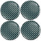 Biomar Labs® 4 x 60mm Aufkleber 3D Silikon Schwarz Silber Design Kohlenstoff Carbon Für Radkappen Nabenkappen Radnabendeckel Rad-Aufkleber Nabendeckel A 10660