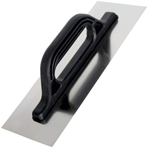 Toolty TLTY-5400 - Cazzuola professionale in acciaio inox, cazzuola per finitura, 360 mm, per intonaco, malta, adesivi, manico in plastica, intonacatura, fai da te