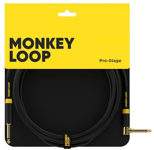 Monkey Loop Pro Stage Silent Cable Jack Mono - Jack Acodado 3 Metros
