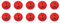 Lifeswonderful - Pack of 10 - Self-Adhesive Charger USB Cable Cord Wire Clip Holders Desk Tidy Ties (Red)