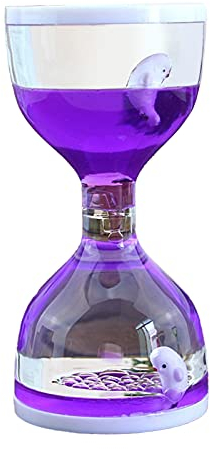 LA TALUS Minuterie à Bulles à Mouvement Liquide pour Jeu Sensoriel, Jouet Fidget, Jouet Sablier Anti-Stress Et Décor De Bureau pour Classe D'éducation Spéciale pour Enfants Et Adultes Mauve