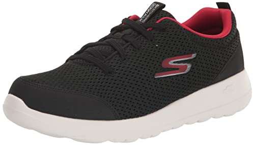 Skechers Men's Gowalk Max-Athletic Workout Walking Shoe with Air Cooled Foam Sneaker, Black/Red 2, 8