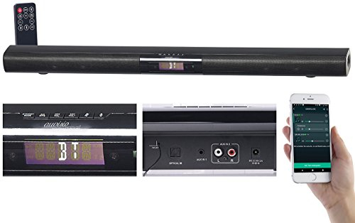 auvisio Aktive WLAN-Multiroom-Soundbar, Bluetooth, 80 W (Versandrückläufer) (Soundsystem)