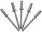 SKIR'CO (300 Stück) Edelstahl Blindnieten 4,0 x 10 mm, Kuppelkopf, Popnieten, DIN 7337, A2 Nieten, Nutdorn