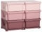 HOMCOM Kids Storage Units with 6 Drawers 3 Tier Chest Vertical Dresser Tower Toy Organizer for Nursery Playroom Kindergarten Pink