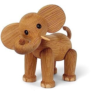 Spring Copenhagen Handgefertigte Holz-Elefantenfigur - Ollie: EIN Majestätisches Wohnaccessoire
