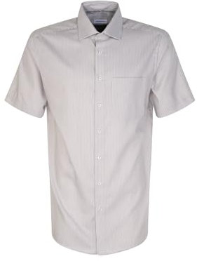 Seidensticker Herren Regular Fit Kurzarm Hemd, Sand, 38