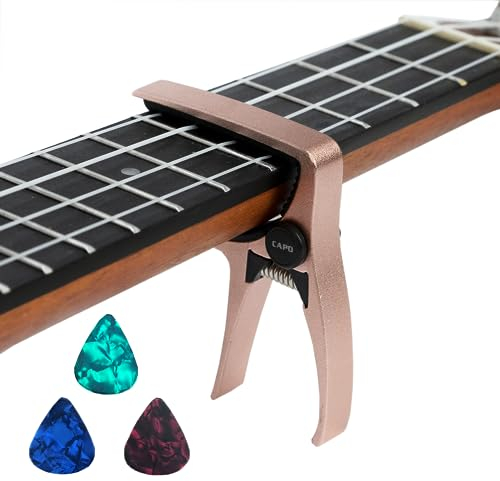 Ukulele Capo for 4 String Guitar and Mandolin, Mini Size Professional Ukulele Capo